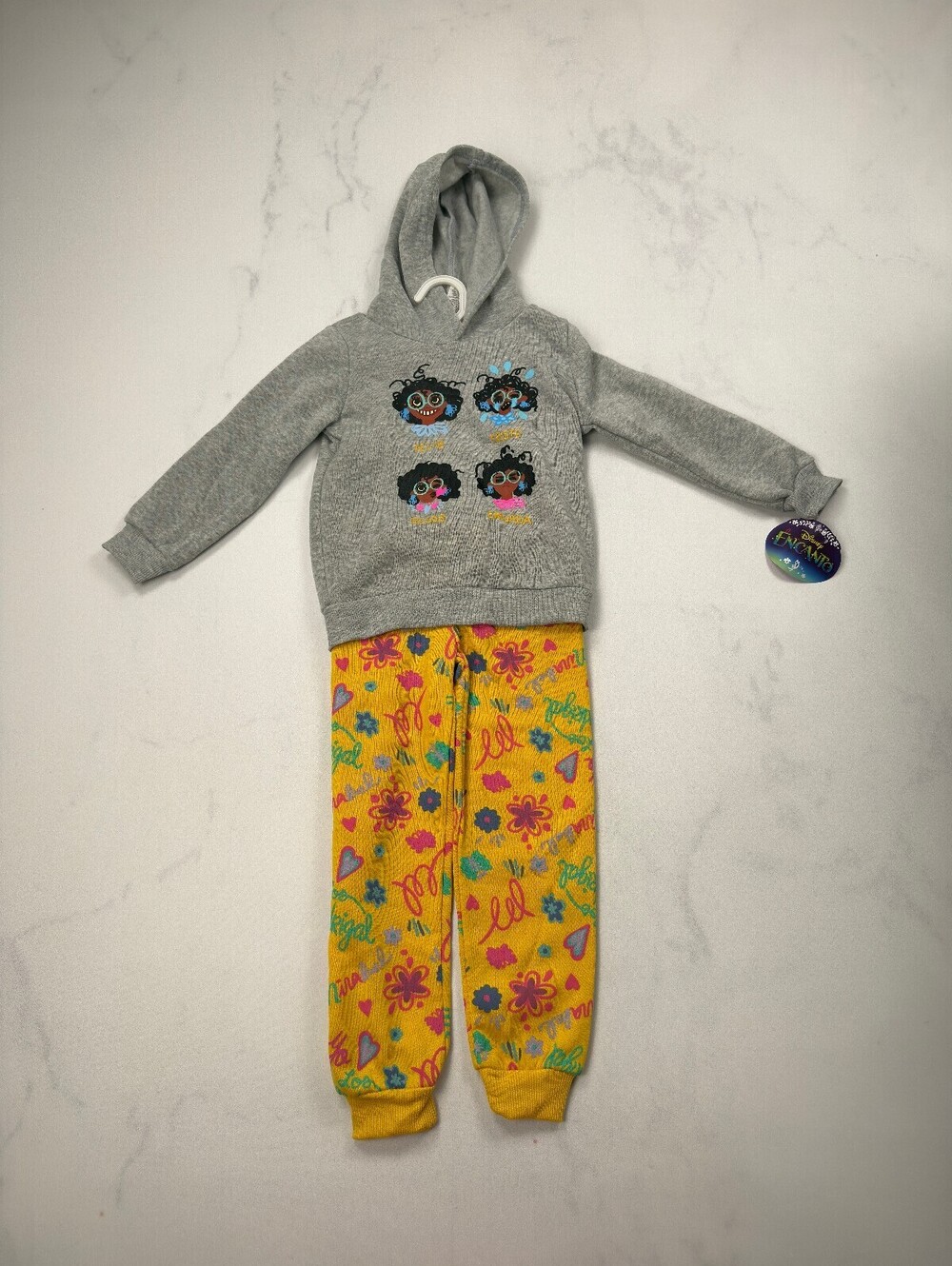 Disney Encanto Hoodie Outfit Set Multicolor 2010s Graphic Style - Girls 4T NWT